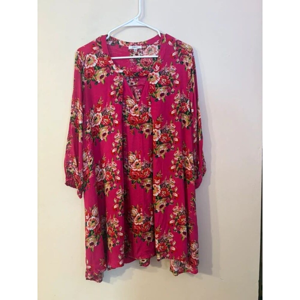 Jodifl bohemian pink floral dress size small